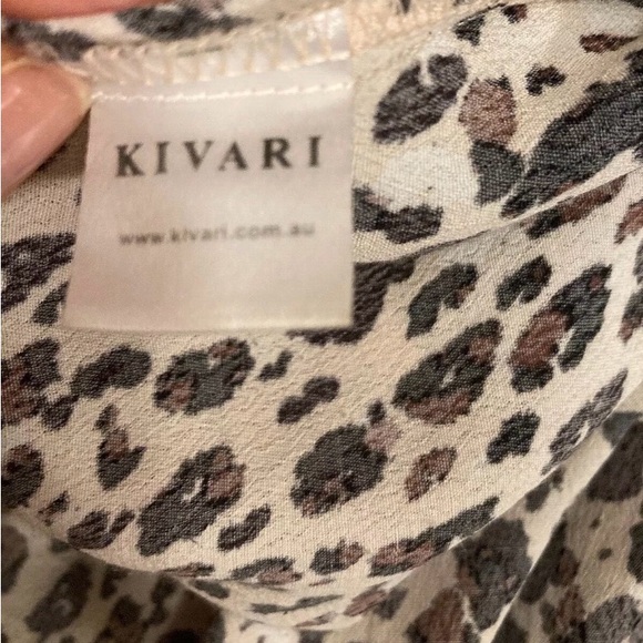 Kivari the Label Stone Leopard Midi Slip Dress, Size Large - Picture 9 of 11